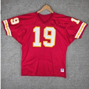 Vintage Joe Montana Kansas City Chiefs Wilson Jersey Red Mens XL NFL #19